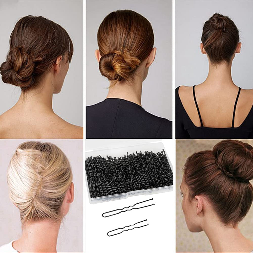 WSICSE horquilla U para pelo negra, regalo práctico para personas que cuidan su cabello.