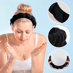 WSICSE puffy headband with fluffy design cushions the crown and flatters facial profiles