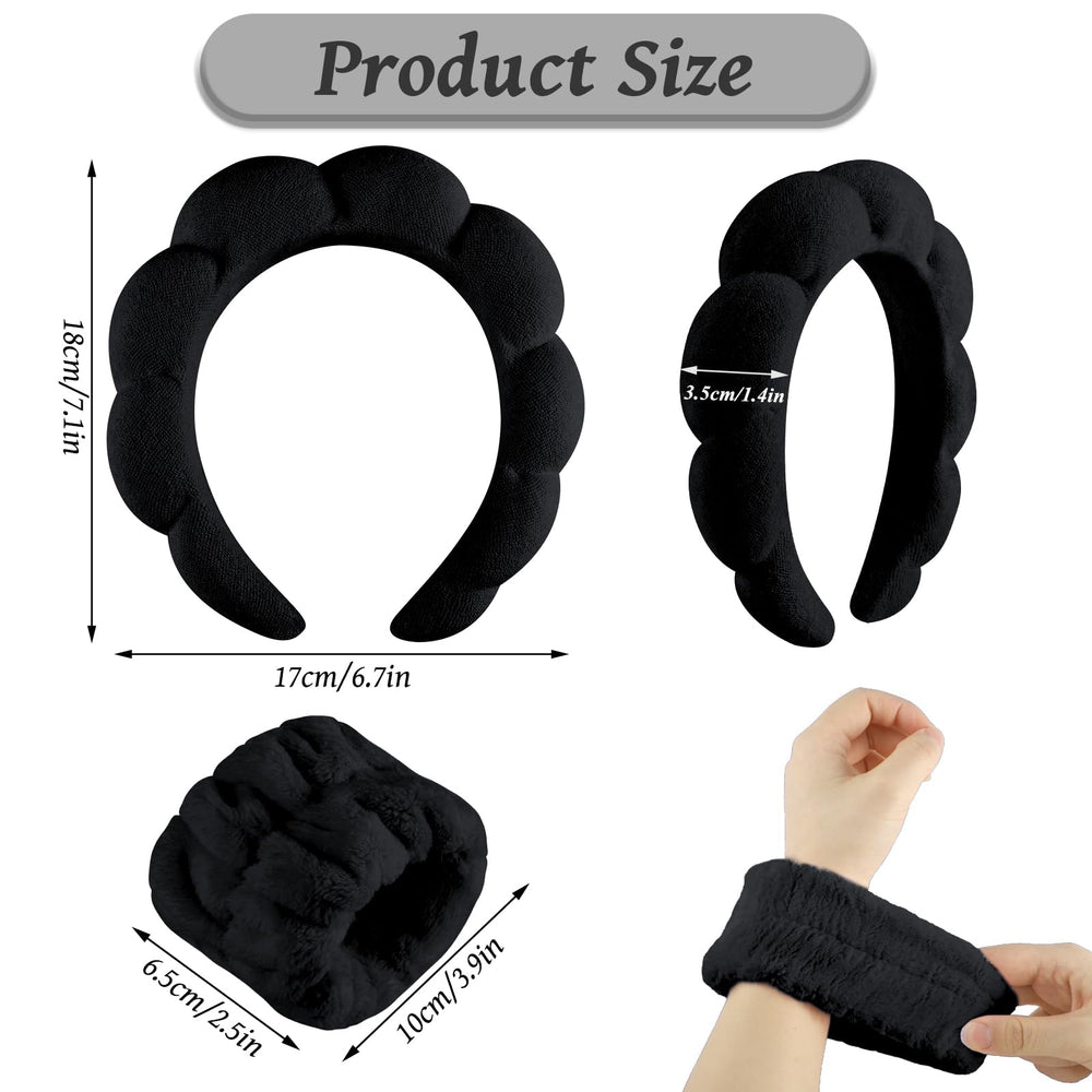 WSICSE skincare headband soft absorbent fabric for gentle, comfortable skincare sessions