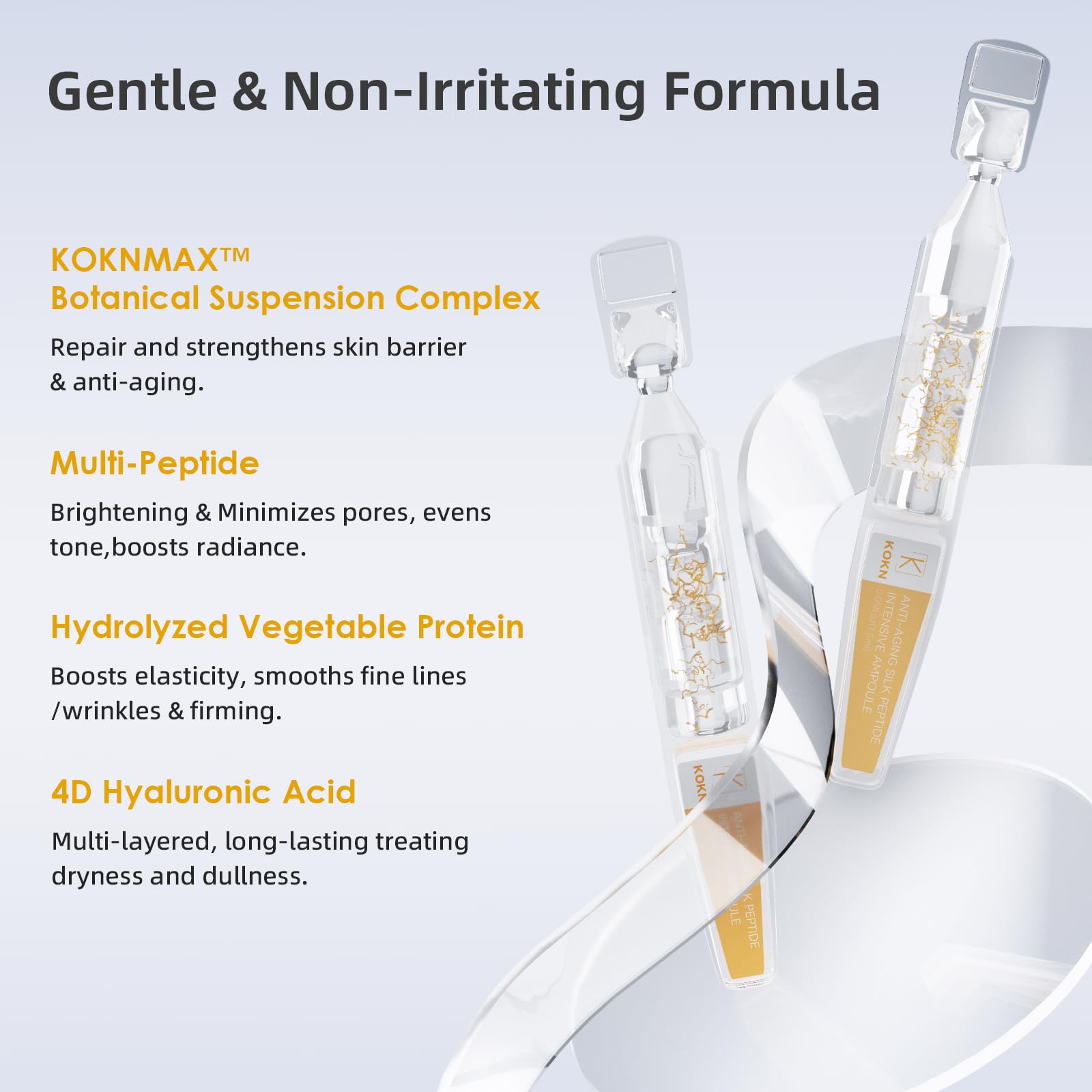 WSNDNSWR Silk Peptide Intensive Lifting Ampoule with Niacinamide supports even tone.