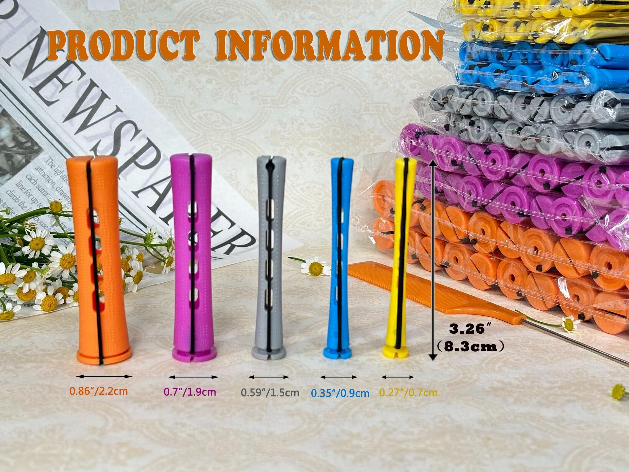 WSTAR orange perm rod for quick, compact curl setups.