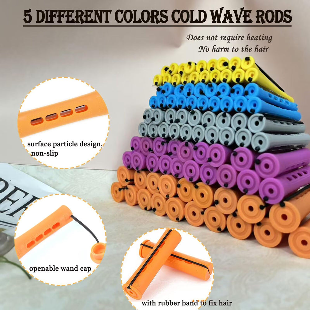 WSTAR purple perm rod highlighting medium-length waves for casual styling.