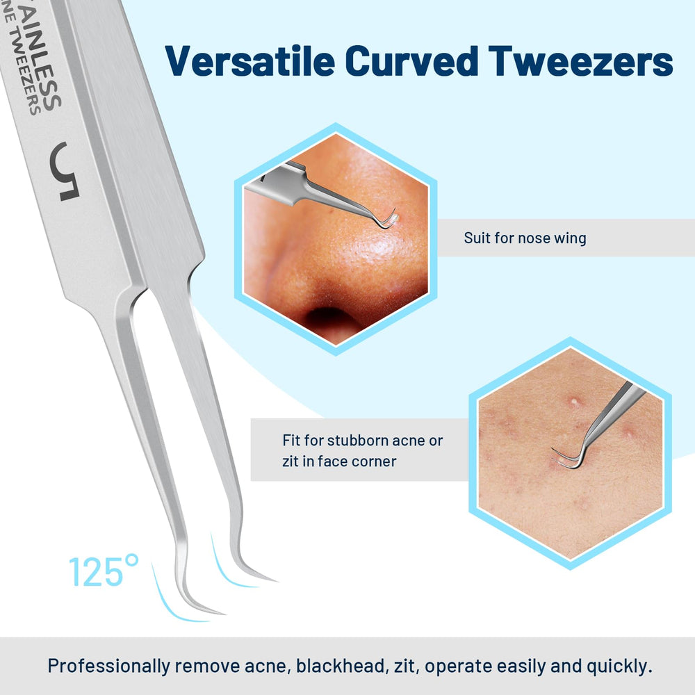 WSYUB angled tips demonstrate precise plucking around nose and eyes