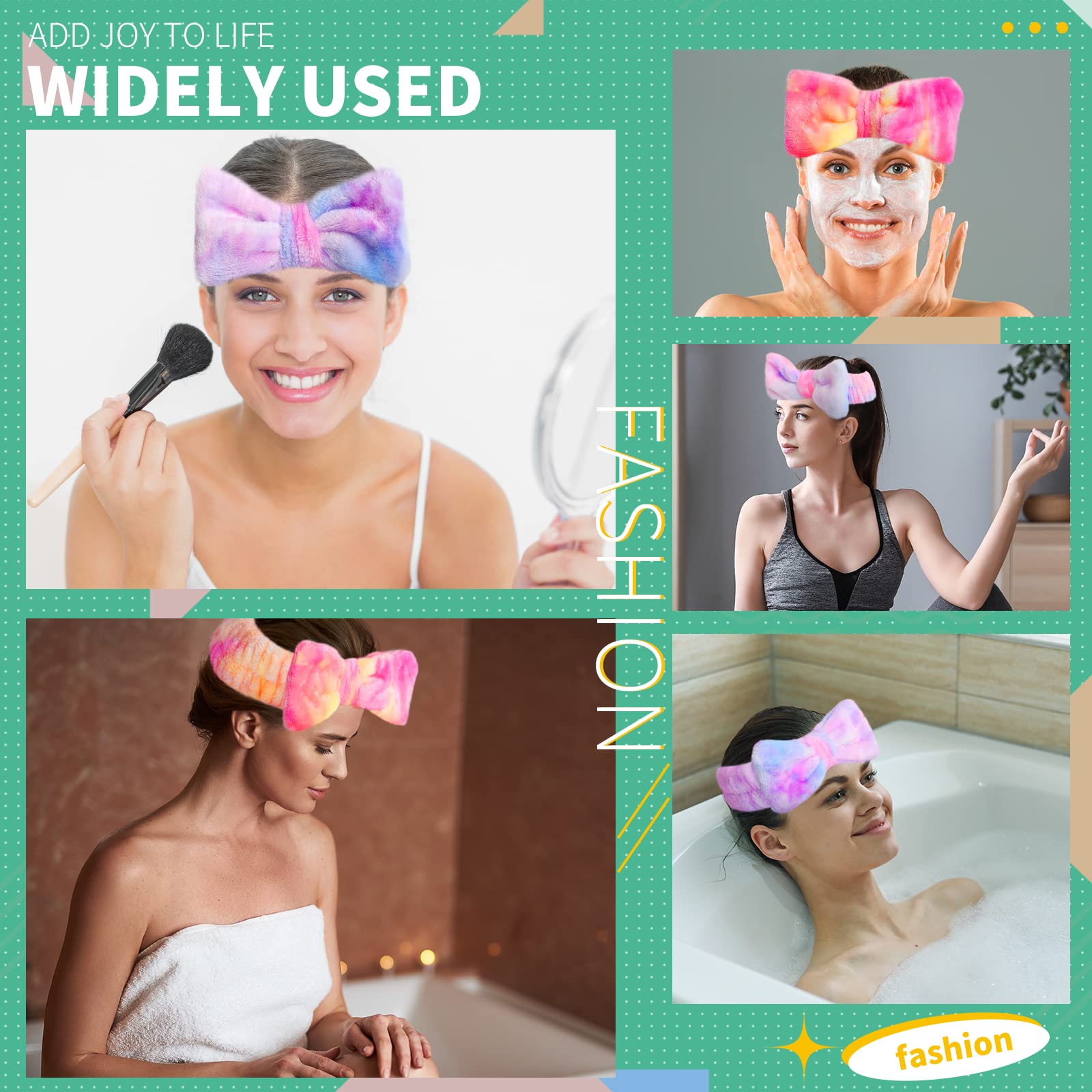 WSYUB bandas para maquillaje, retiro suave sin dañar el cabello.