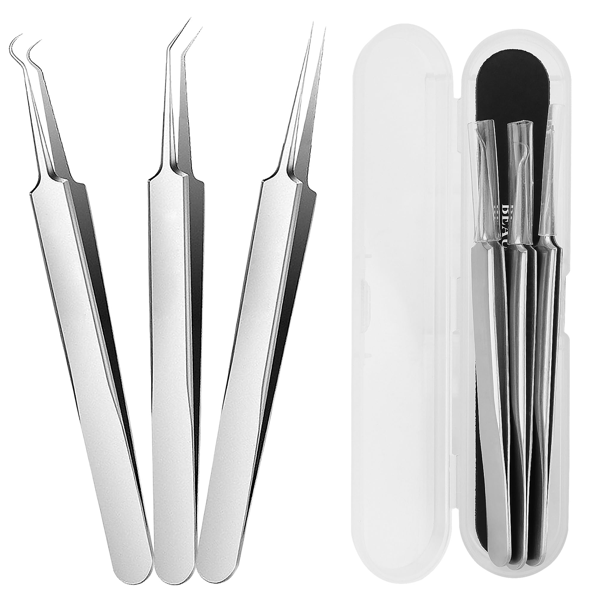 WSYUB straight blackhead tweezers for precise surface blemish removal.