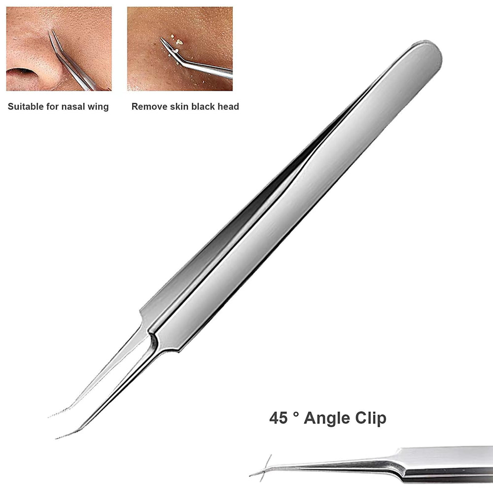 WSYUB oblique tweezers ideal for chin and forehead flat areas