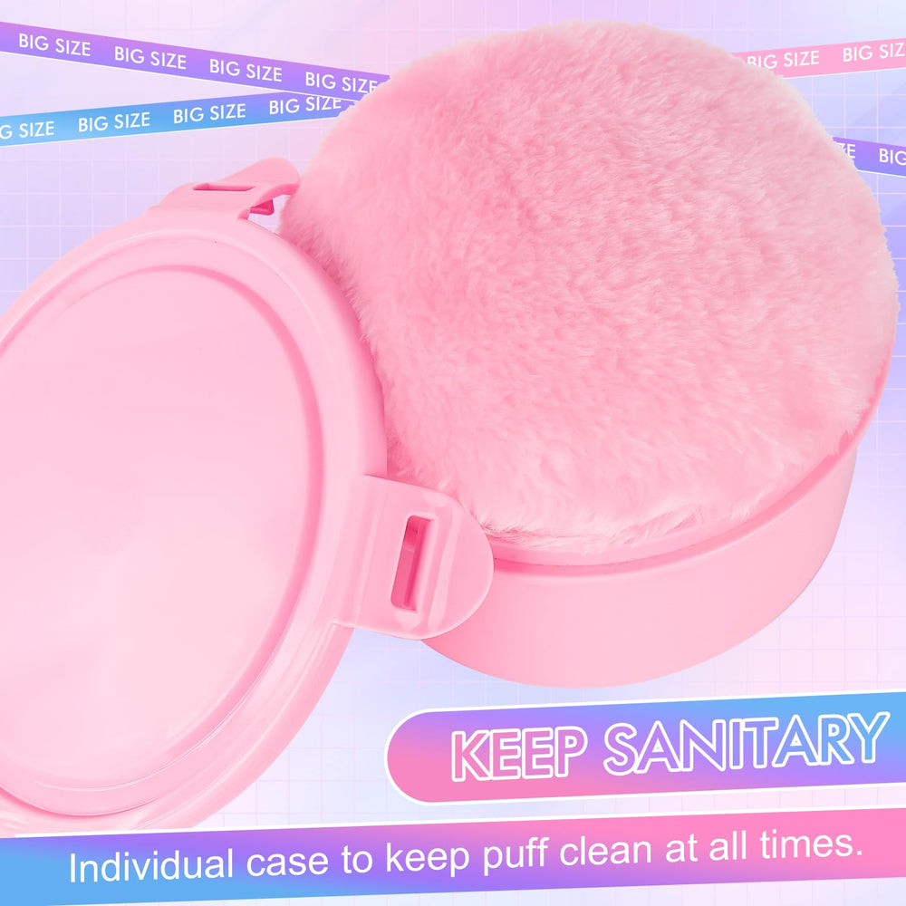 WSYUB pink body powder puff adds a soft, premium feel