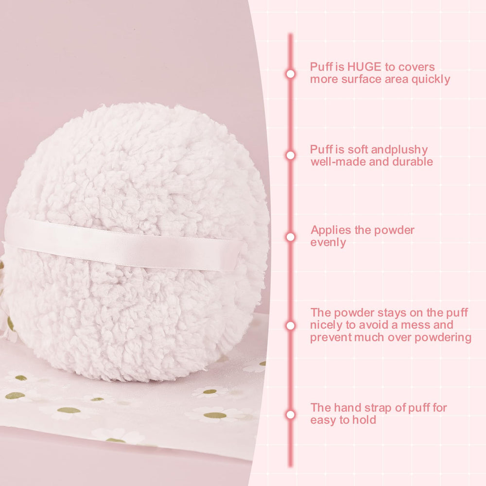 WSYUB extra-large puff holds powder for precise application