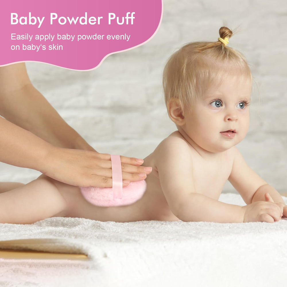 WSYUB travel-ready powder puff and compact container for on-the-go use.