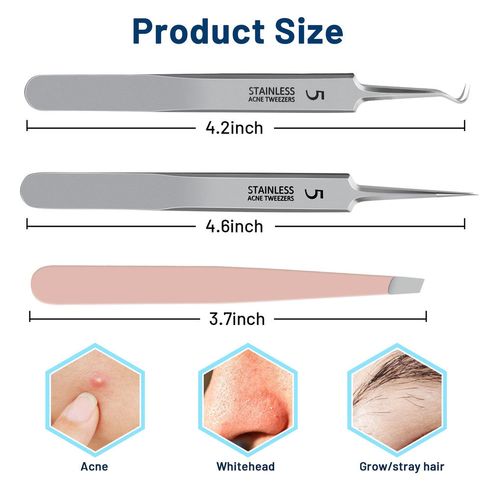 WSYUB precision tweezers with anti-slip handle for controlled, comfortable use