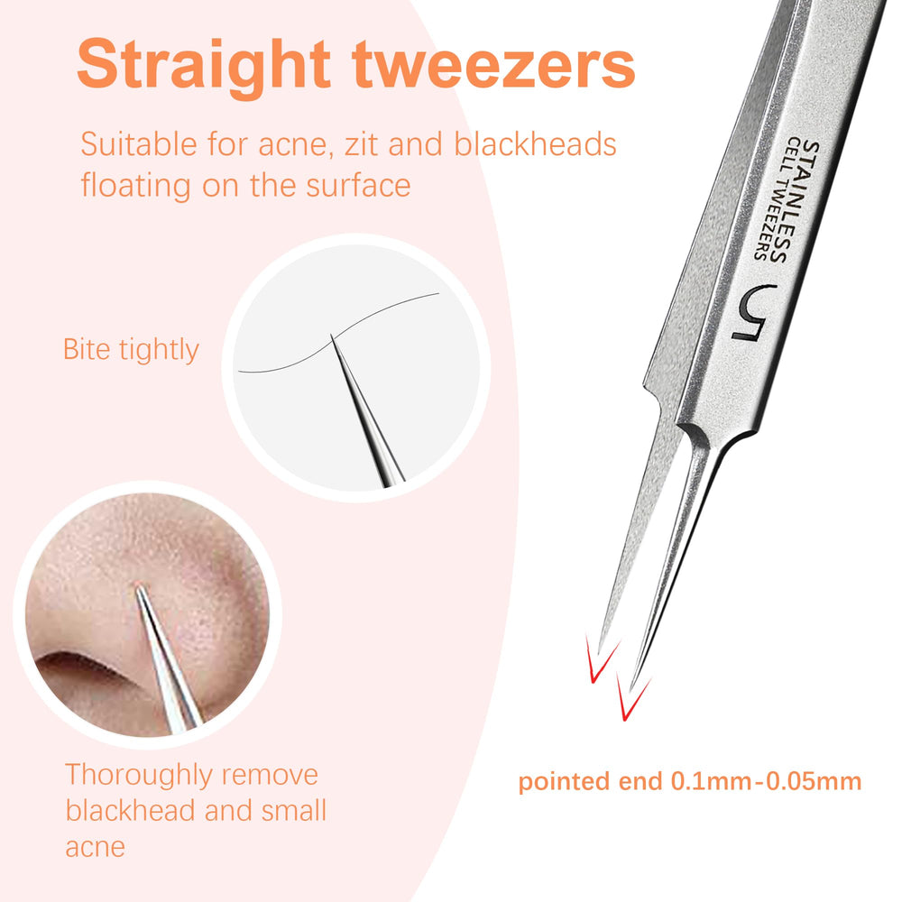 WSYUB straight ingrown hair tweezers for surface acne and ingrown hairs
