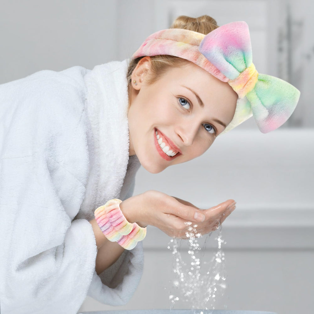 Wteehn face-washing wristbands absorbent to prevent water on sleeves