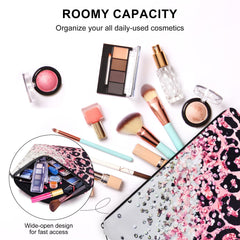 Wteehn makeup brush organizer keeps brushes neatly stored while traveling.