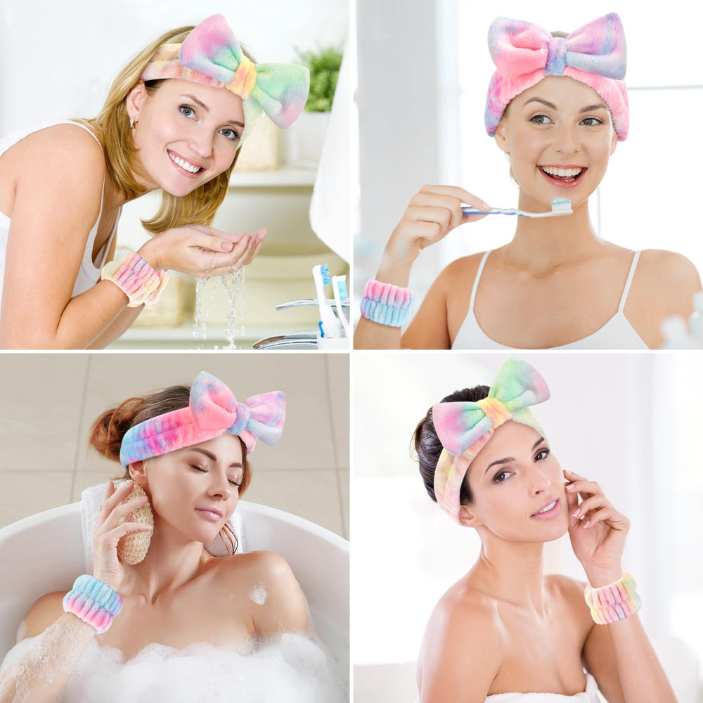 Wteehn water-absorbent wristbands keep cuffs dry during cleansing