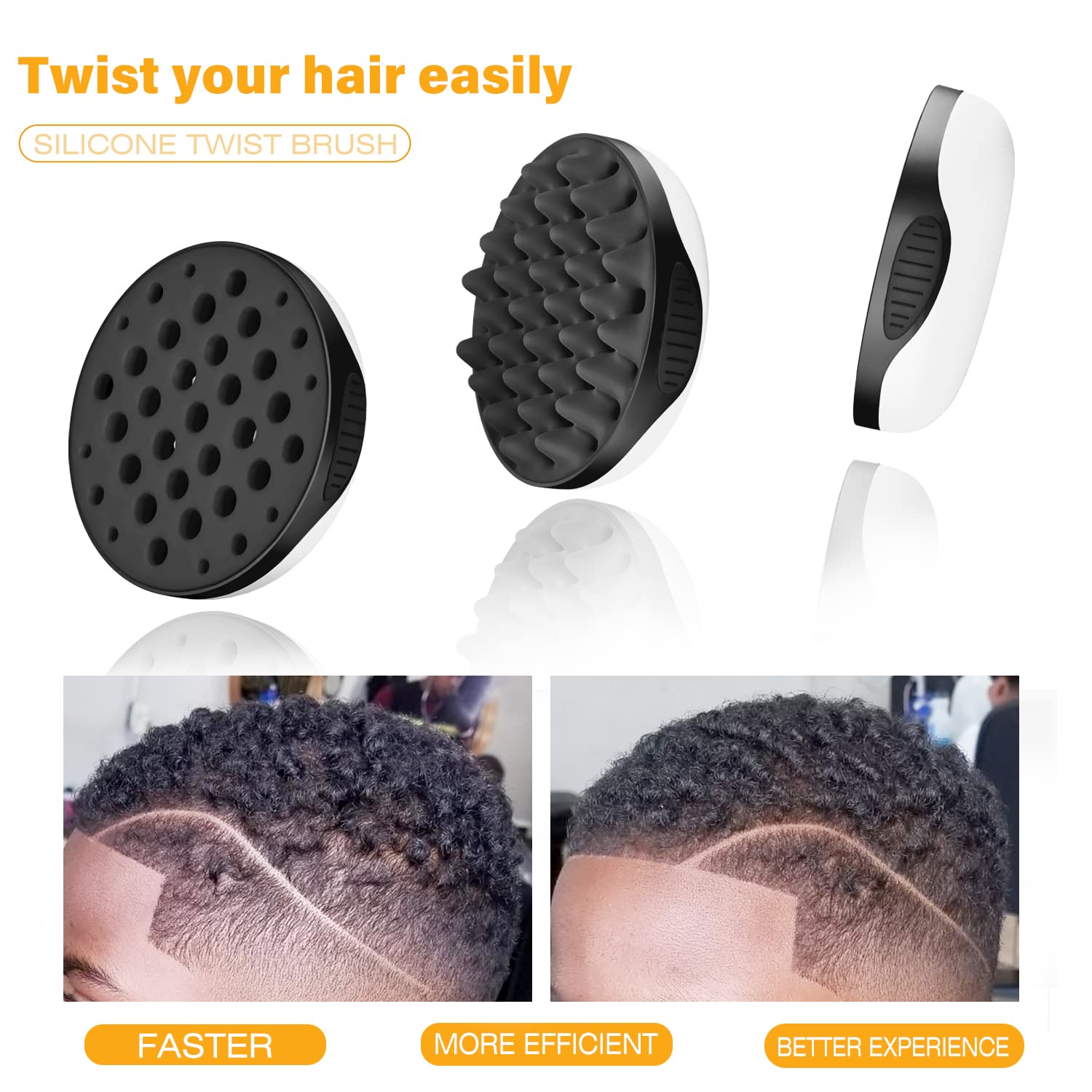 WTTORDE silicone delivers gentle massage while styling hair