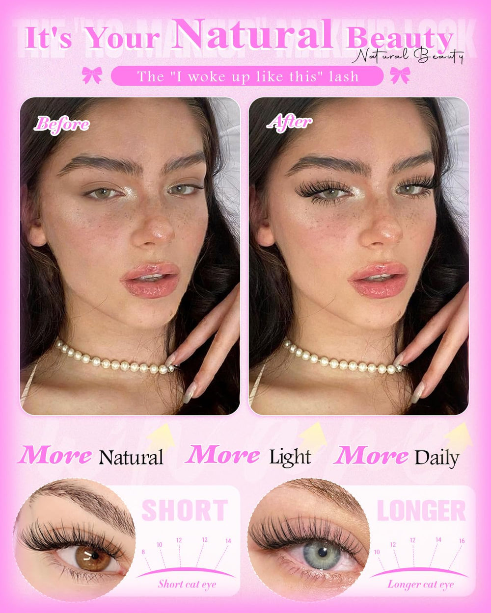 wtvane Clear-band eyelash extensions blend invisibly with your lashes