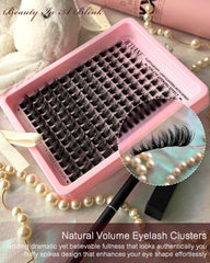 Wtvane lash clusters with flexible band ensure easy comfortable application.