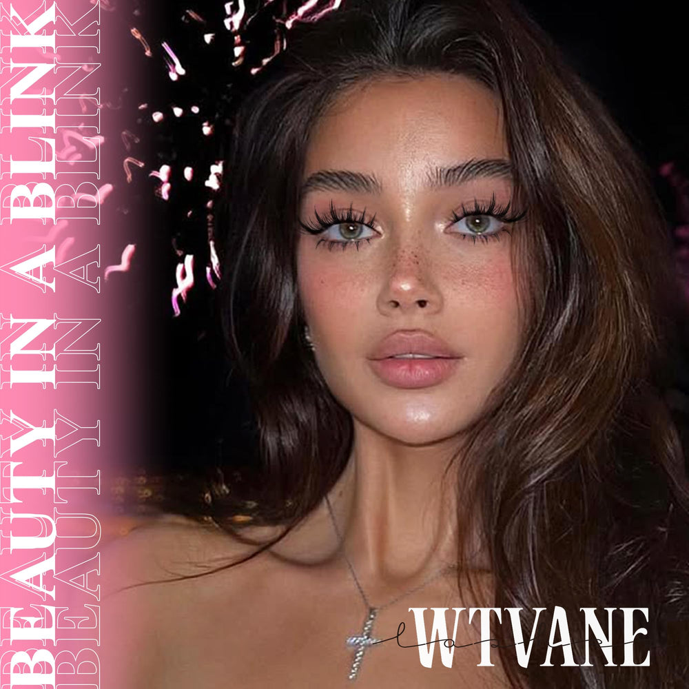 wtvane included tweezers aid precise placement during DIY lash look