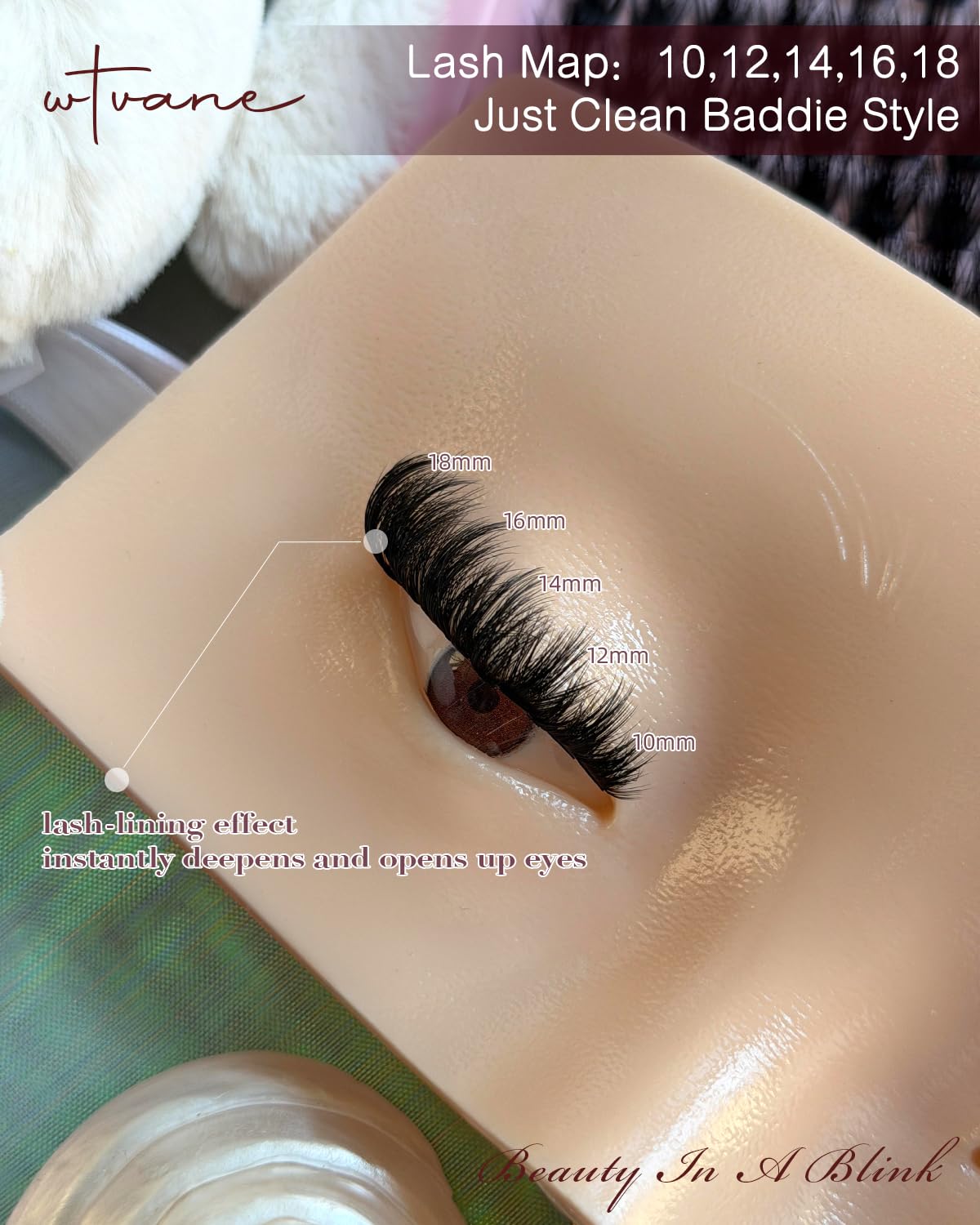 Wtvane reusable lash clusters stay vibrant for multiple wears.