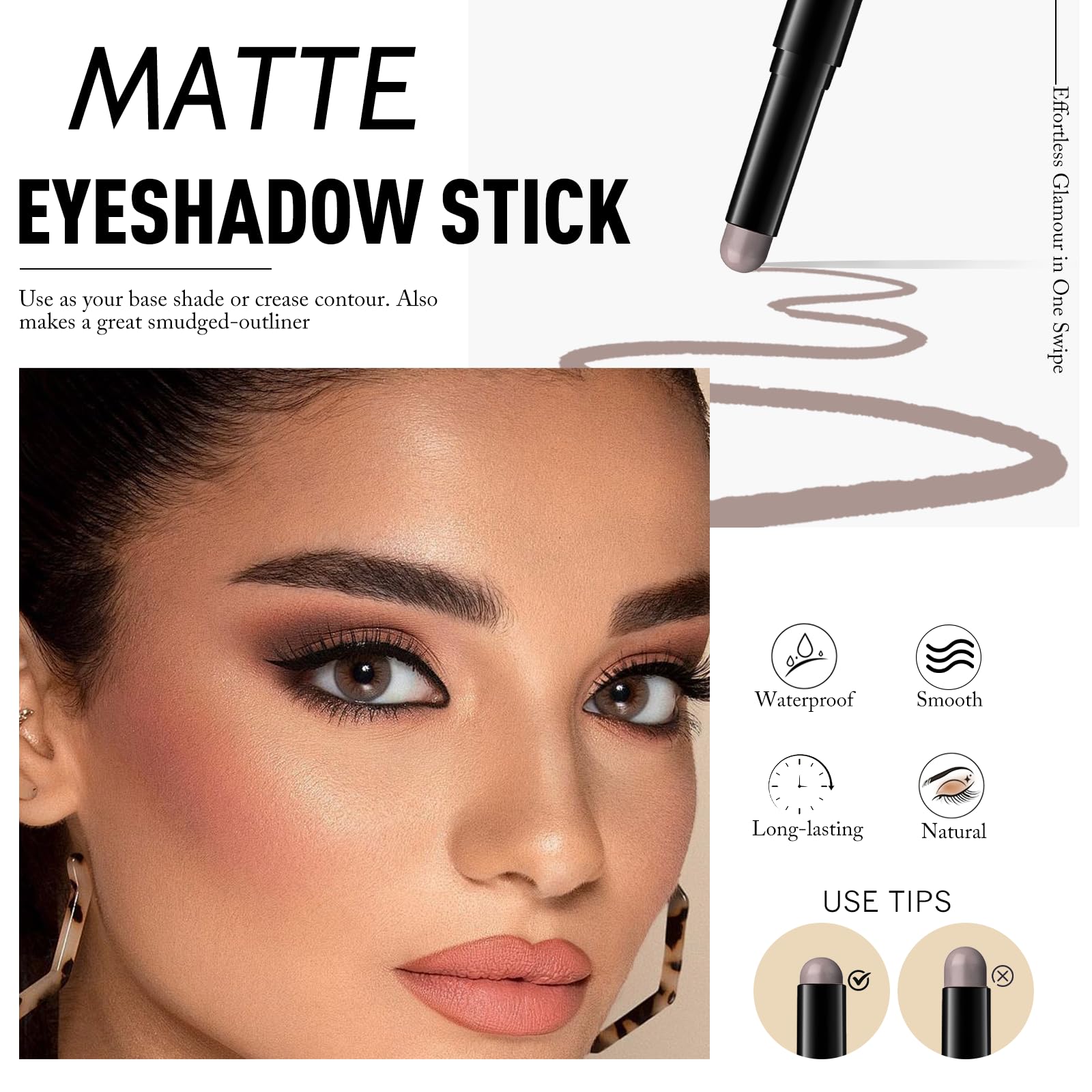 Wugbc creamy glide eyeshadow stick easy blend for quick looks.