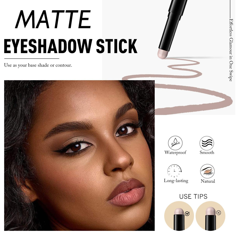 Wugbc Eyeshadow Stick Light Taupe tip close-up for precise application.