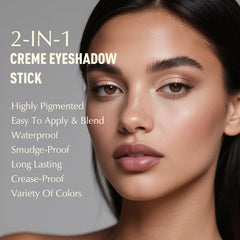 Wugbc Eyeshadow Stick with built-in blending brush for effortless seamless blending.