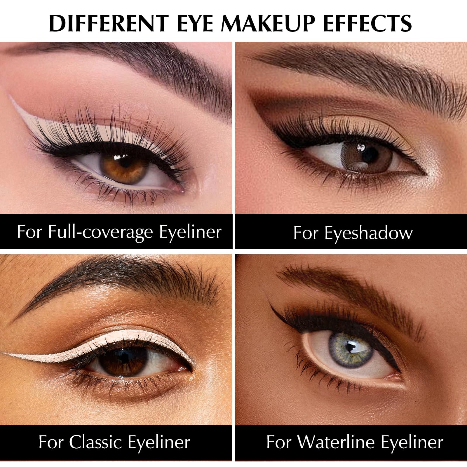 Delineador tono piel de Wugbc para ojos naturales con brillo.