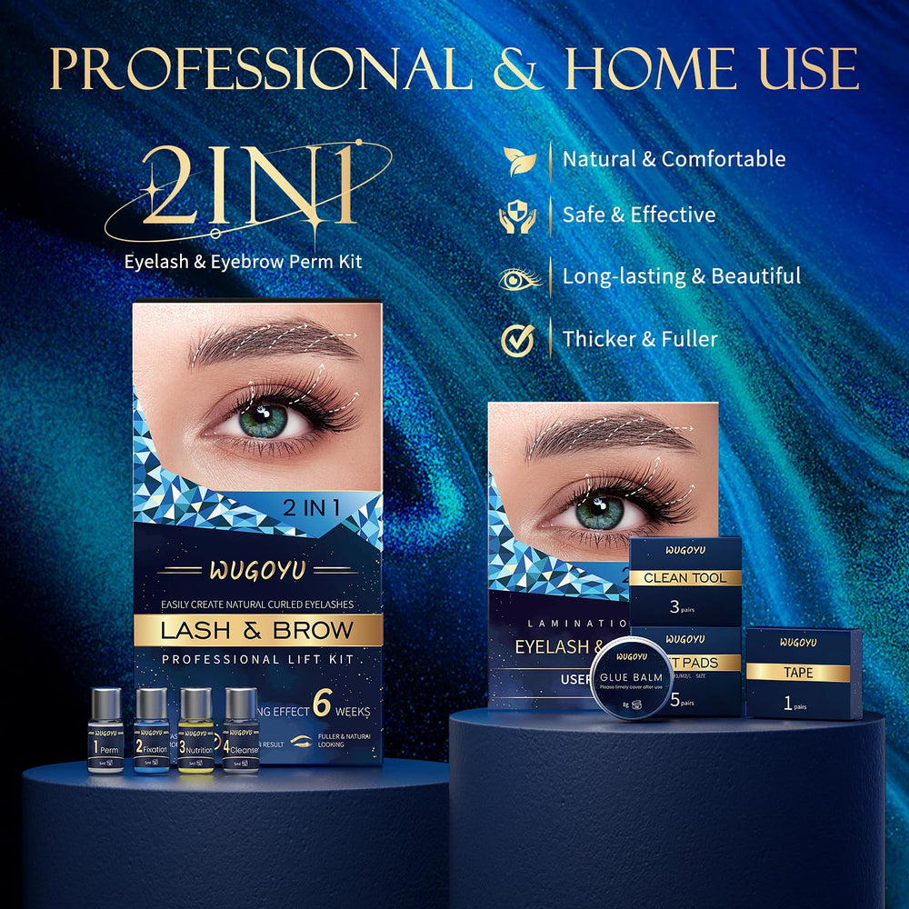 WUGOYU Lash Brush and Tools image demonstrates precise, beginner-friendly styling.