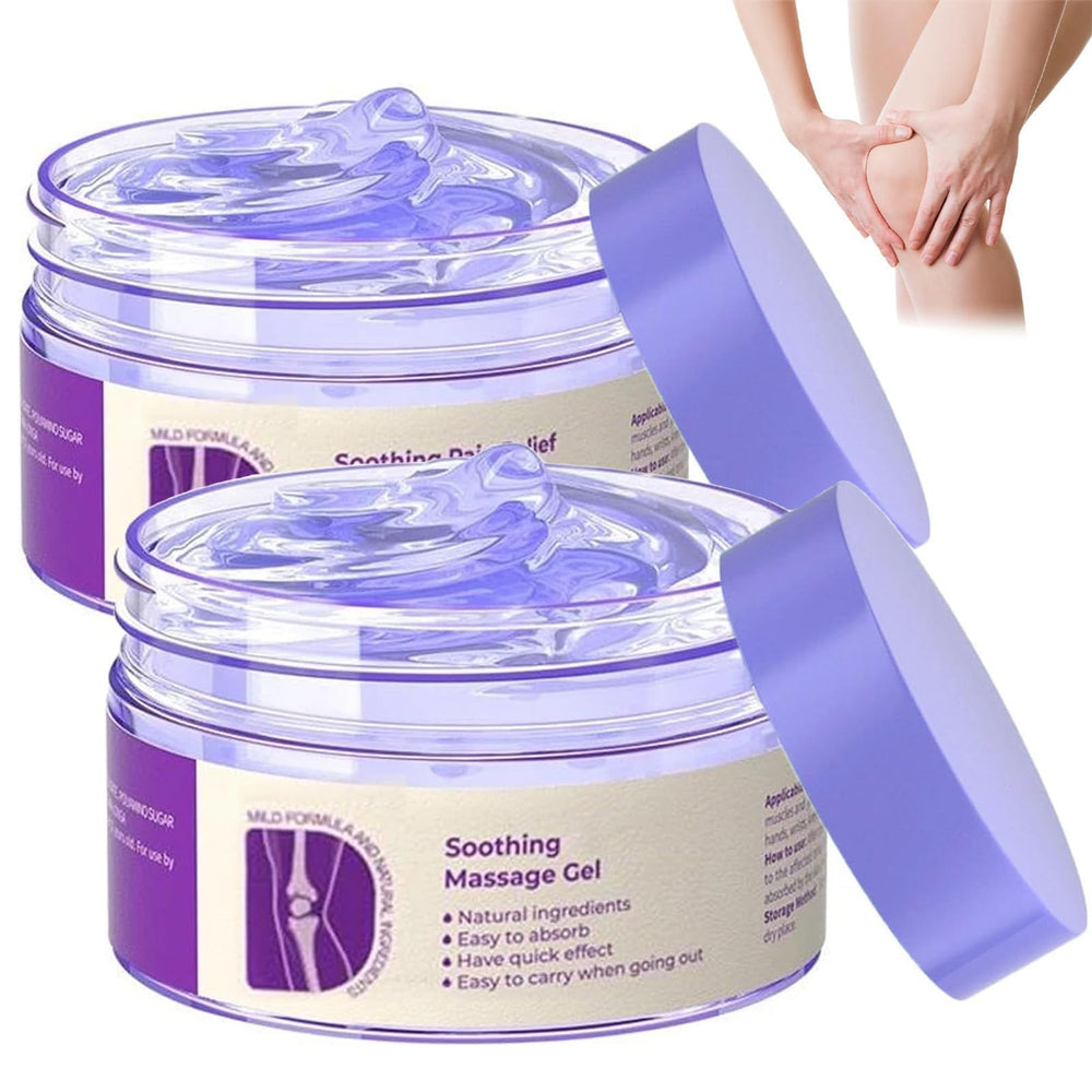 Geles de WUIAOCIT: bote purpura para masaje suave en articulaciones.