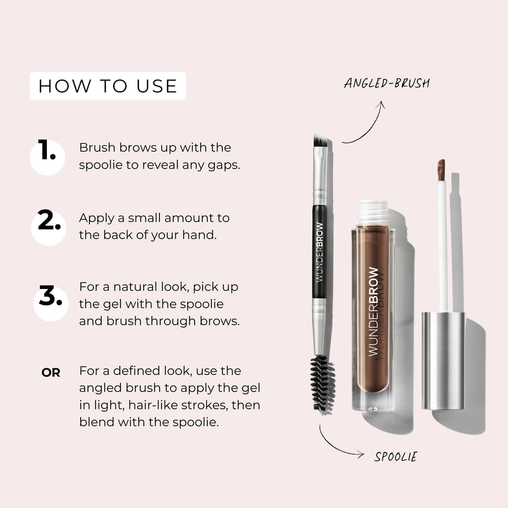 WUNDERBROW gel cejas acabado natural con fibras imitando pelo