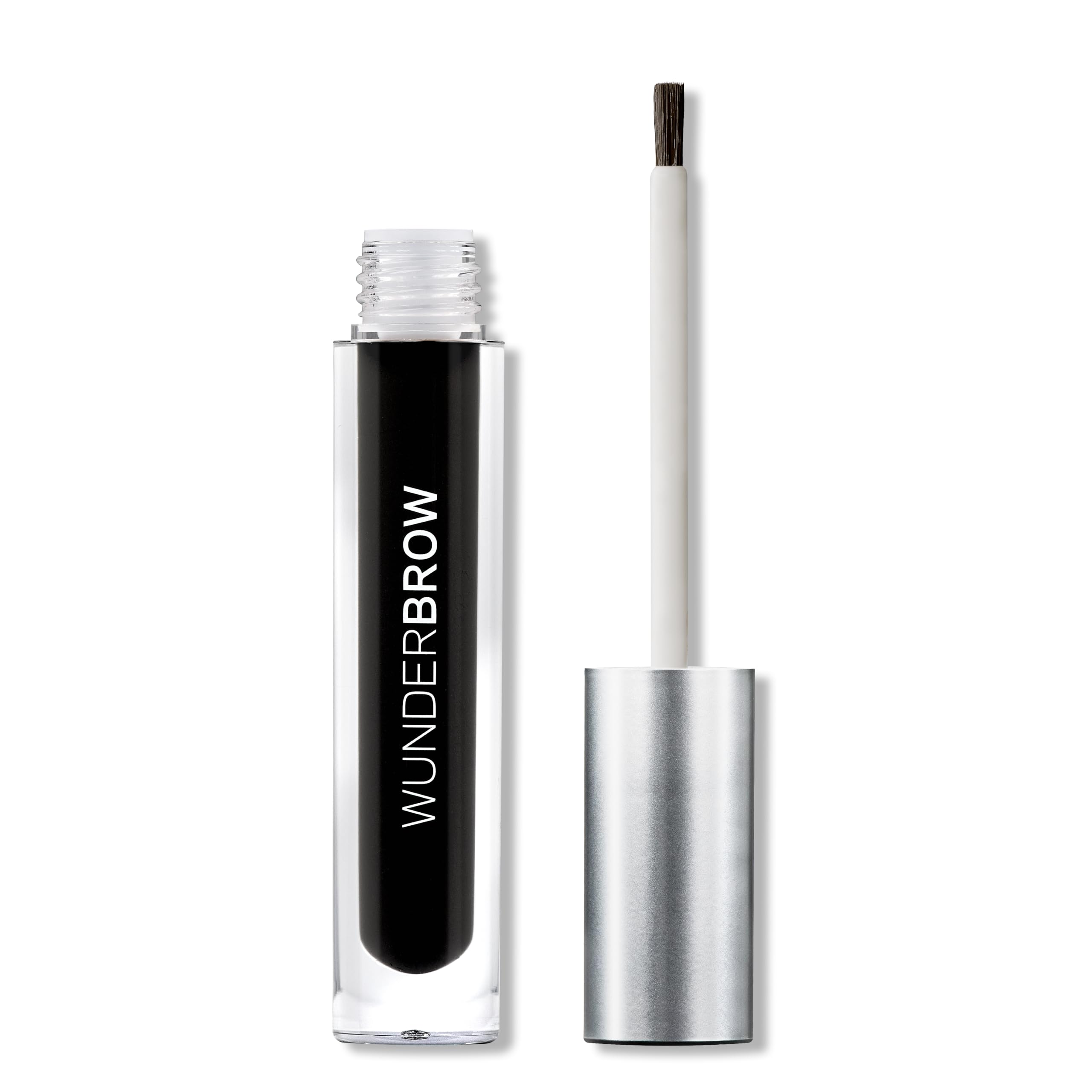 Wunderbrow Eyebrow Gel jet black bottle with hair like fibers for natural, long lasting fullness.
