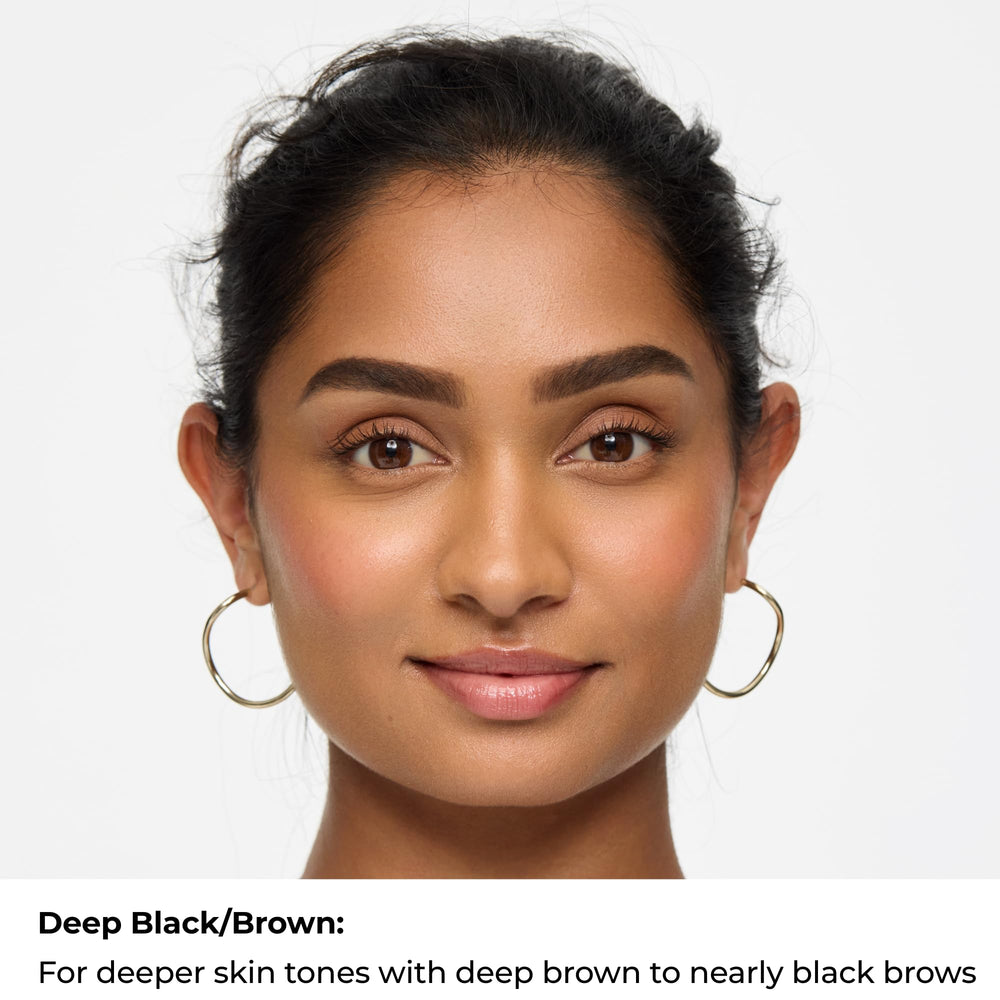 WUNDERBROW fiber-filled brow close-up illustrating natural fullness and texture.