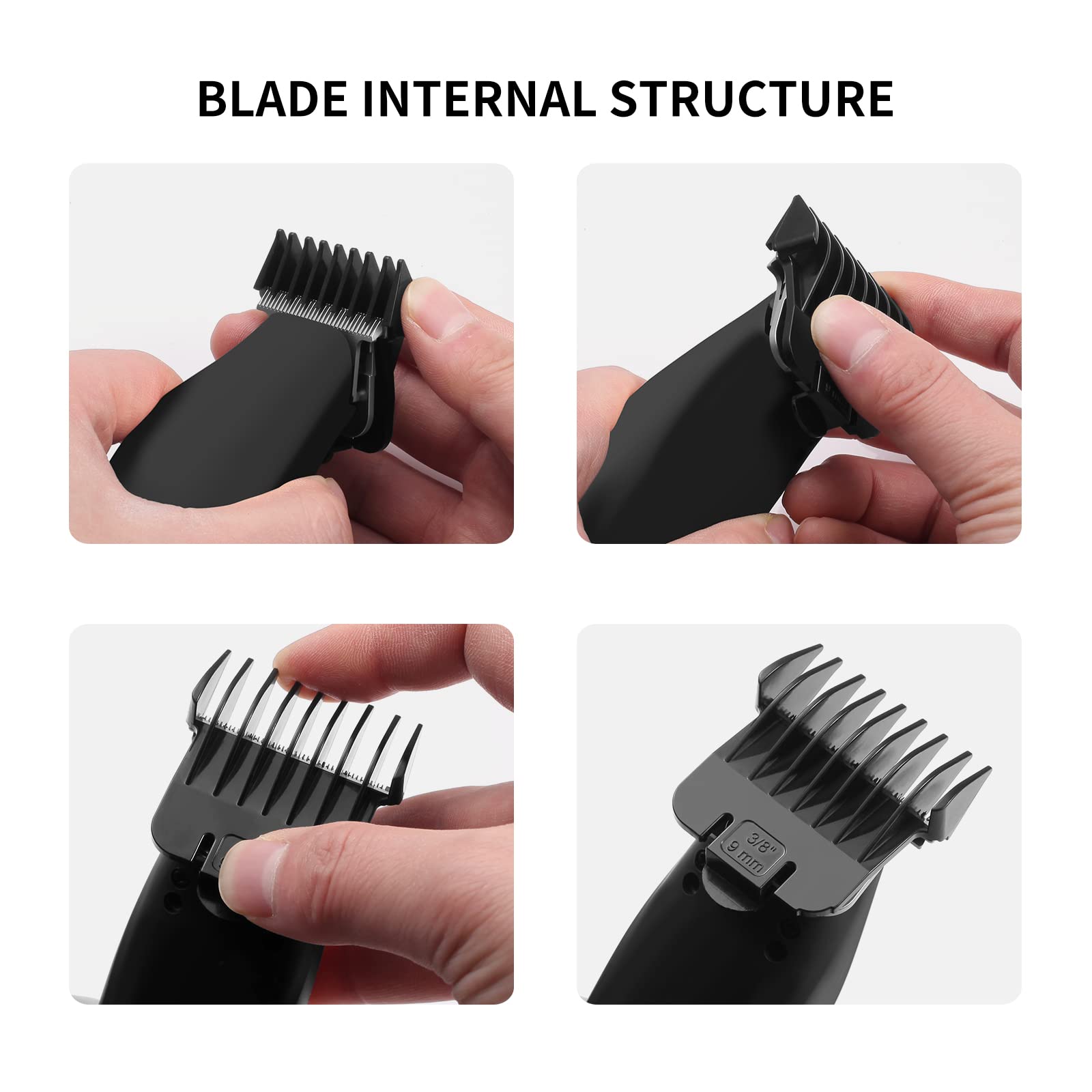 Wusuker cutting-length options from 1/32 to 3/8 inch for precise shaping.