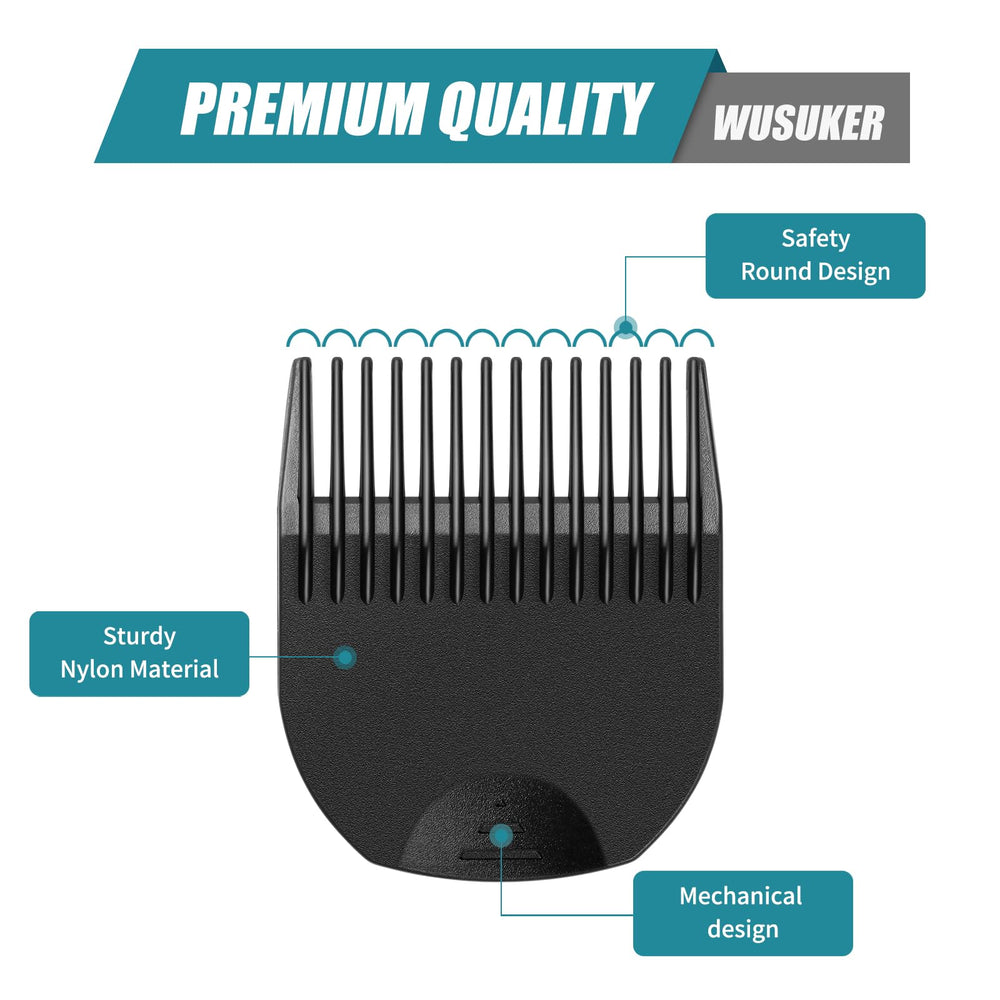 Wusuker Lawn Mower 3 guard length chart highlights versatile trim options.