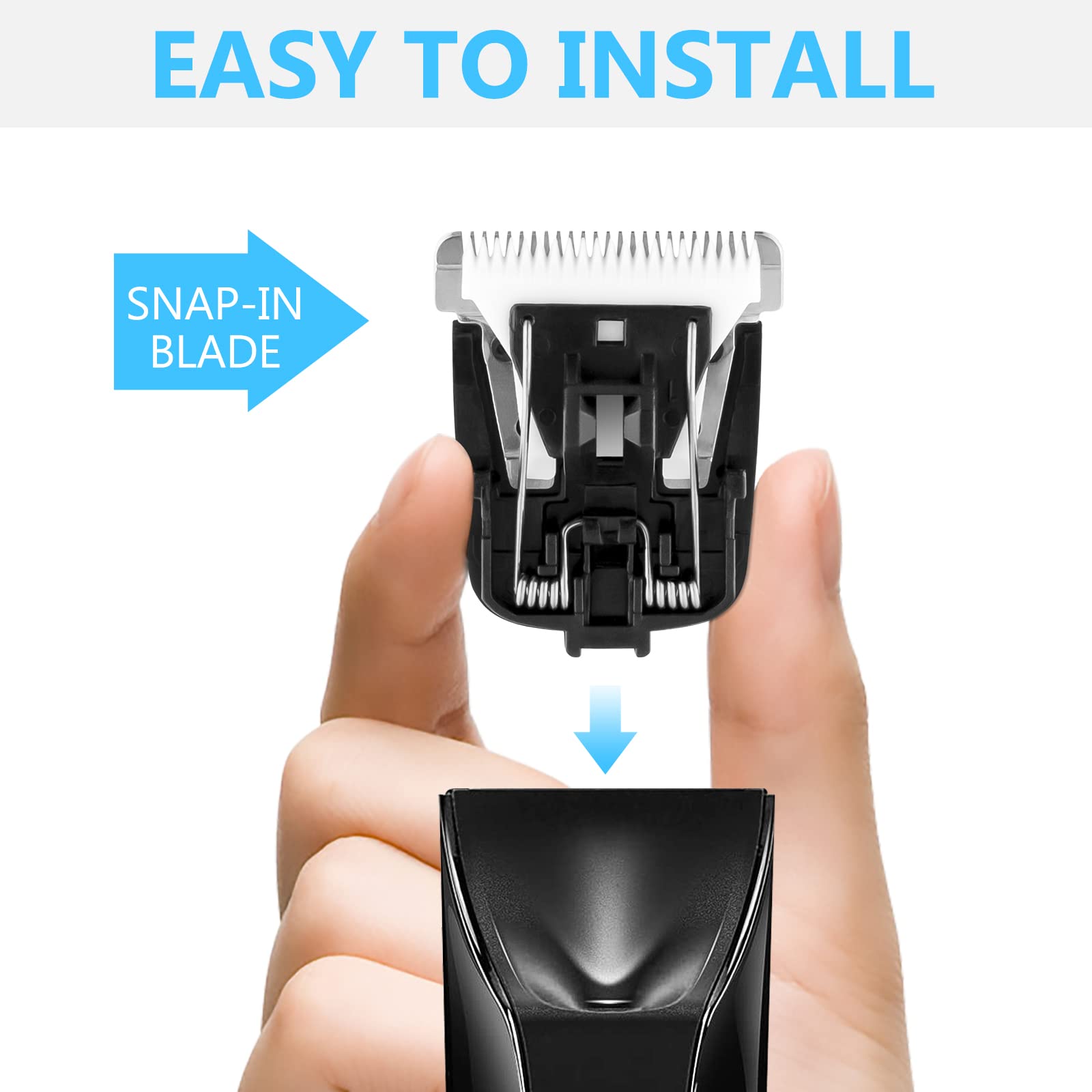 Wusuker replacement blade edge close-up shows sharp precision for clean trims.