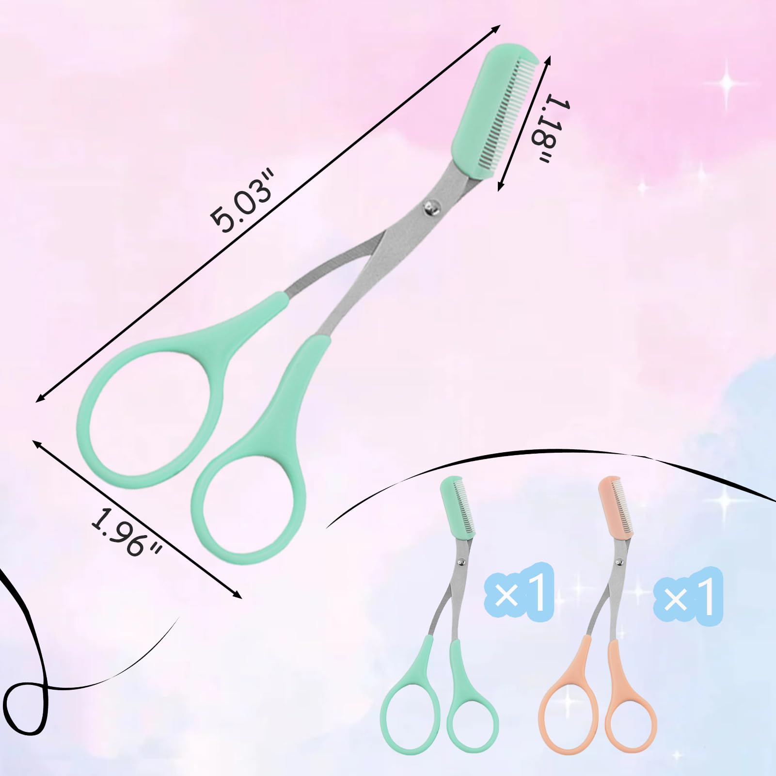 WWZJ eyebrow trimmer scissors gift-ready packaging for a thoughtful present