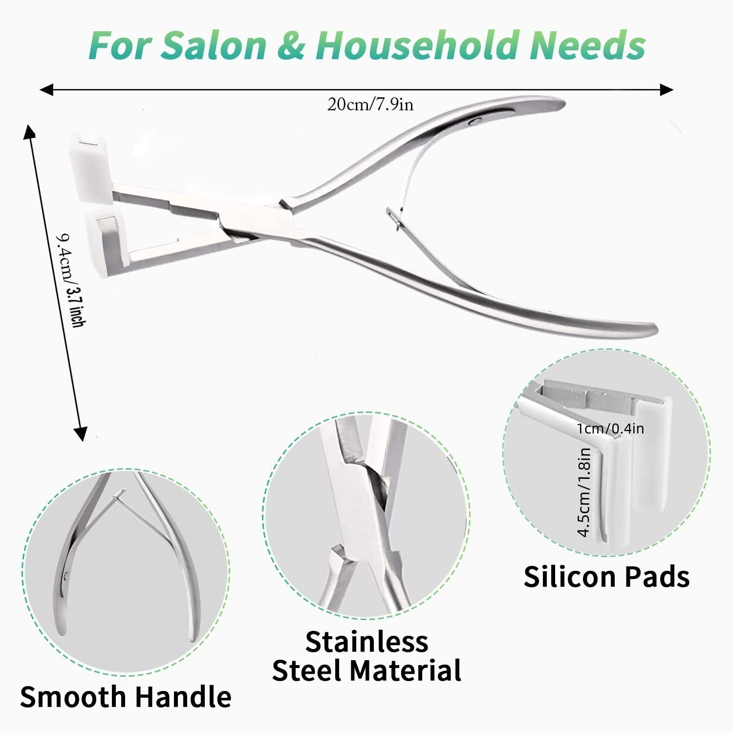 WXFHTDA hair clips set for organization during application.