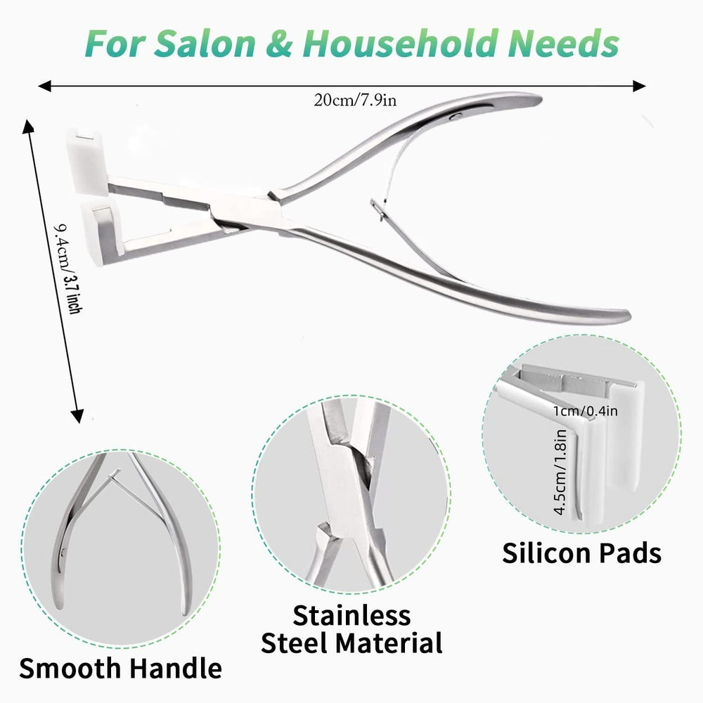 WXFHTDA hair clips set for organization during application.