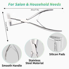 WXFHTDA hair clips set for organization during application.