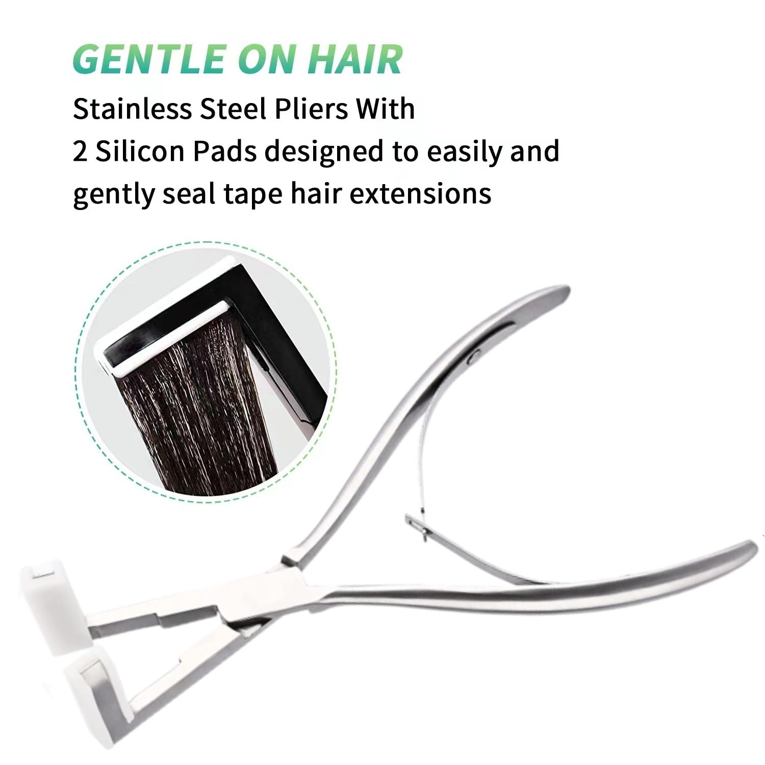 WXFHTDA hair extension pads for stable grip and even pressure.