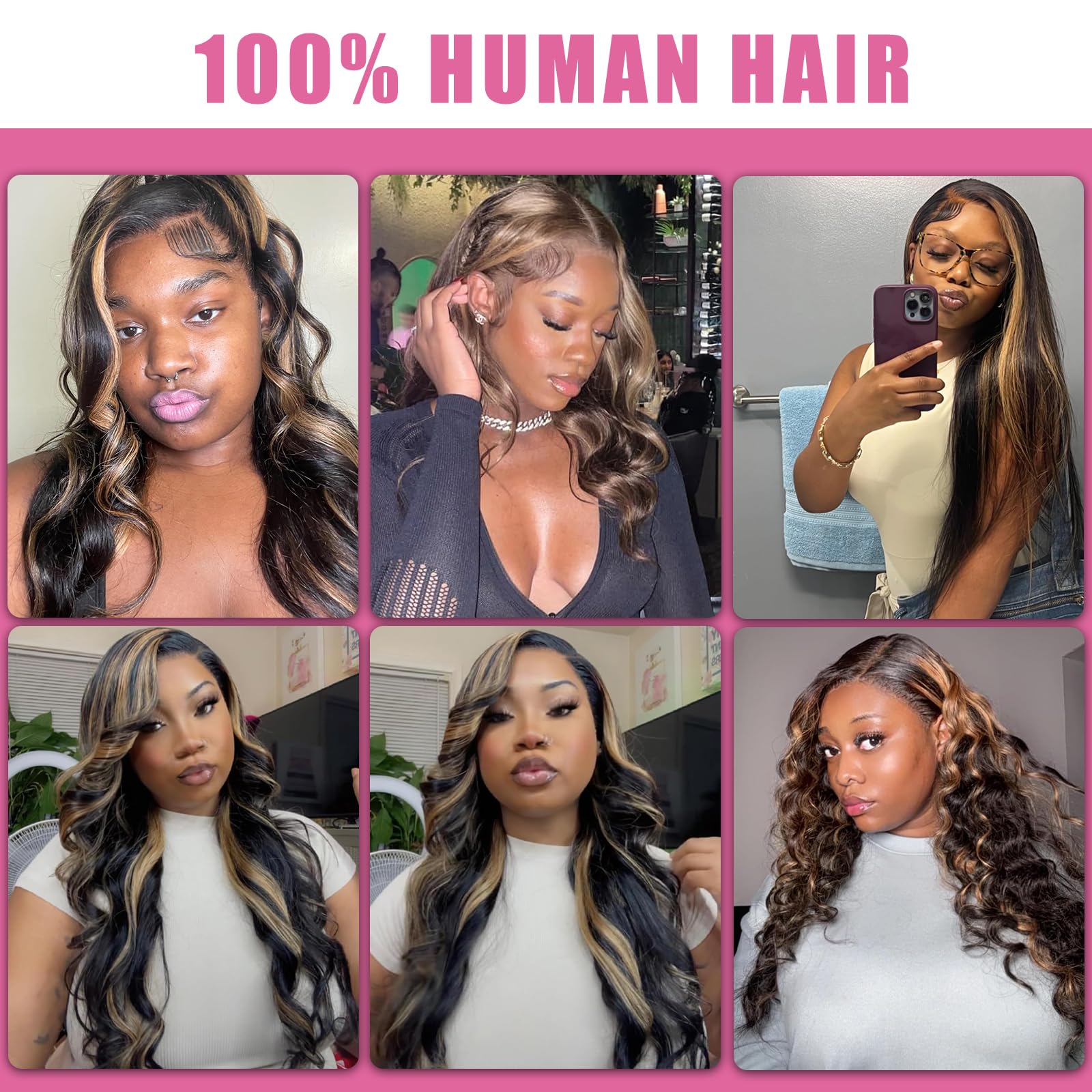 WXG glueless wig with 4 combs and adjustable band for secure fit