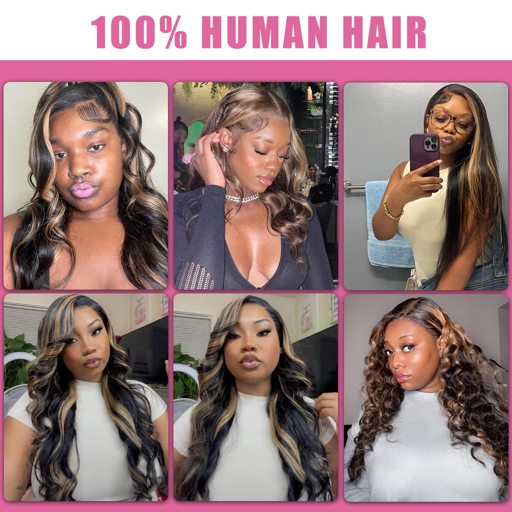 WXG glueless wig with 4 combs and adjustable band for secure fit