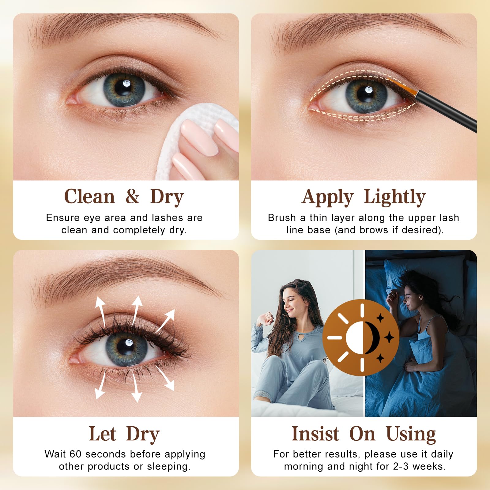 WXMX Lash Serum botanical complex with Fo-Ti Panax Ginseng and Blue Lotus extracts