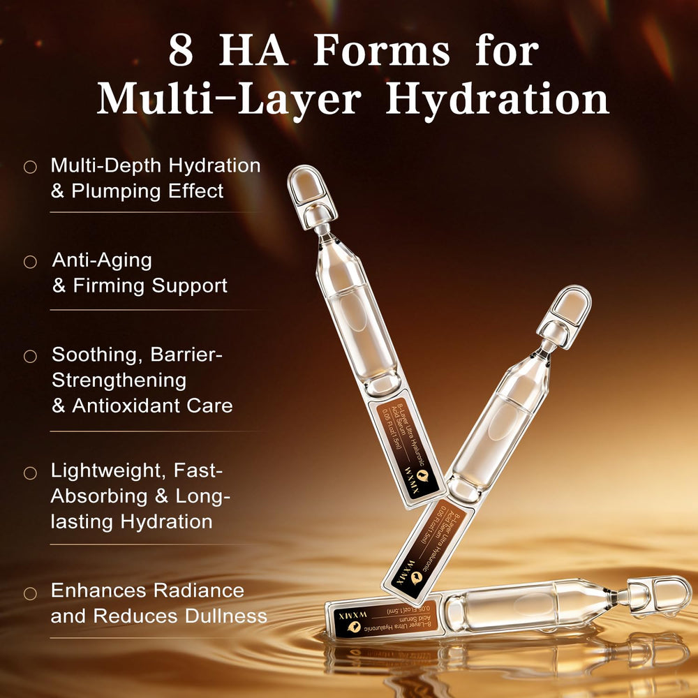 WXMX Serum: fast-absorbing ampoules for daily use.