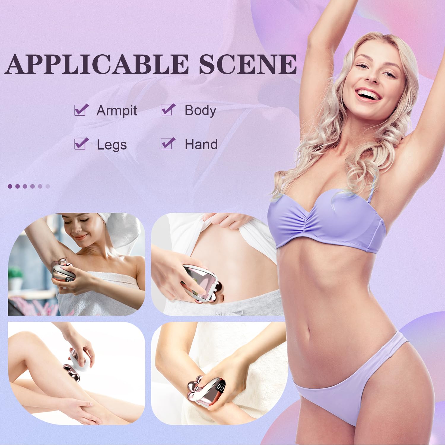 Wyklaus face, bikini, and legs grooming kit for smooth results