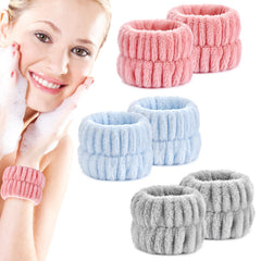 Bandas Wykodra para lavado facial con cierre elástico y alta absorbencia.