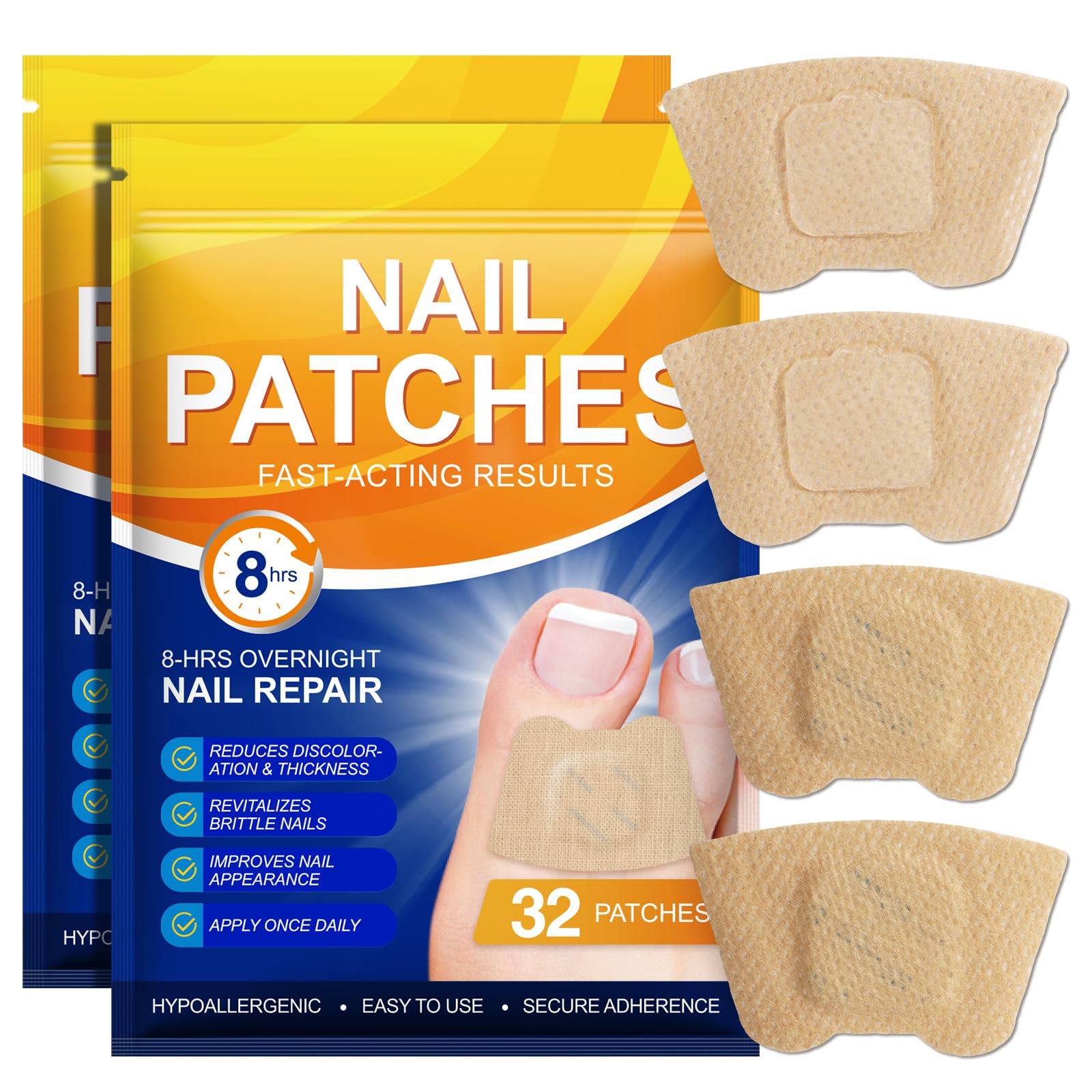 Xaarty parches de uñas hidrogel ultrafinos para reparación rápida y fortalecimiento
