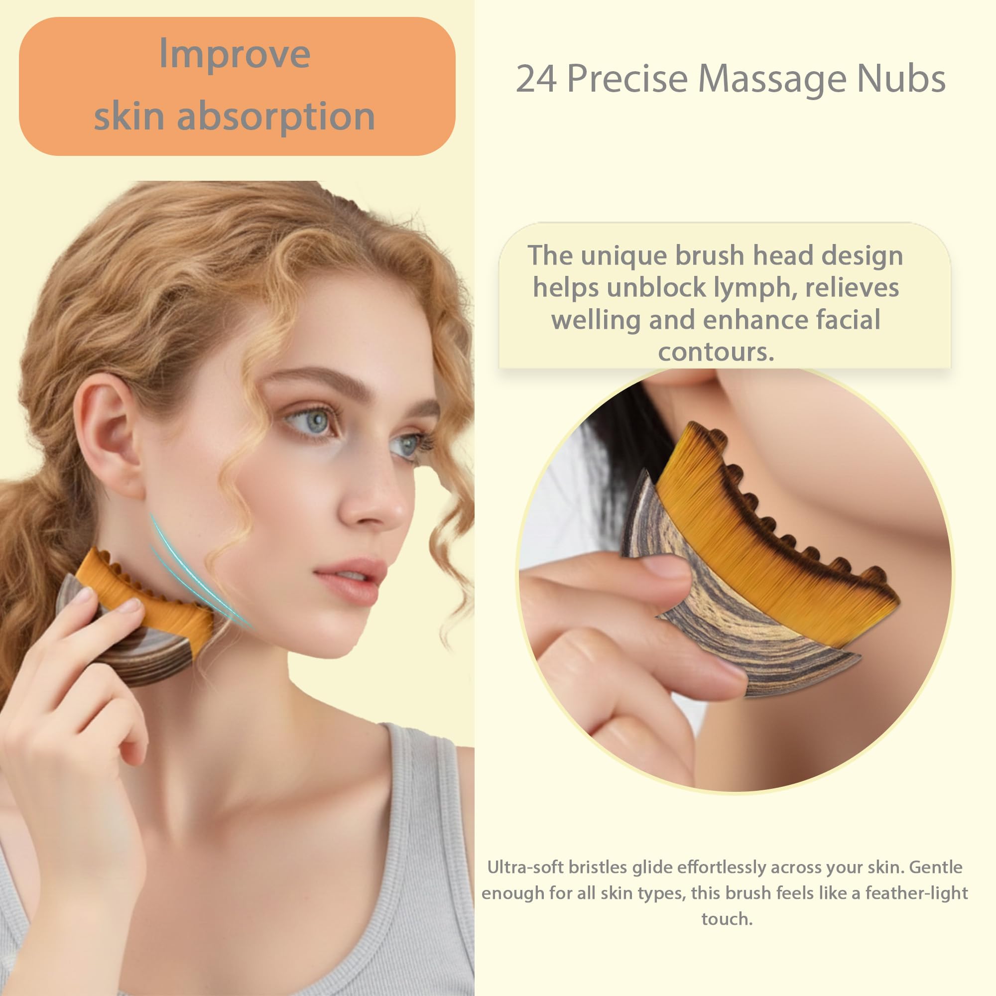 XALVRIONIX dual-purpose lymphatic tool supports massage and product uptake.