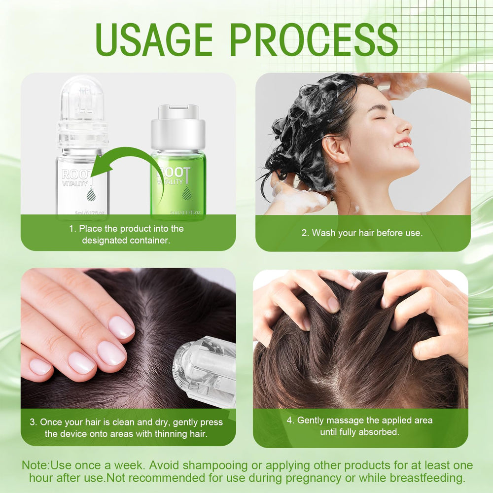 Cabello más denso y brillante gracias a la fórmula revitalizante.