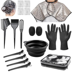 Xarchy 19pcs hair bleach kit box and bag keeps tools organized for home use.